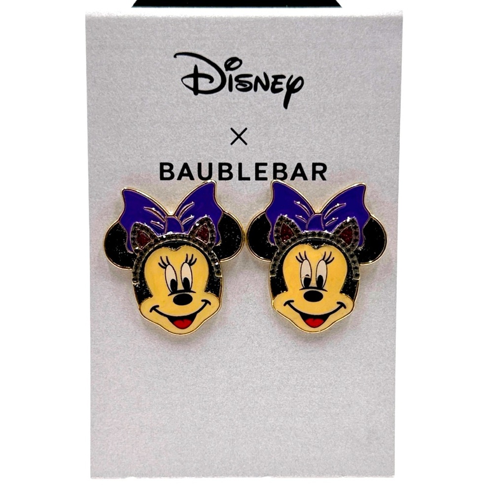 BaubleBar x Disney Minnie Mouse Cat Costume Stud
Earrings